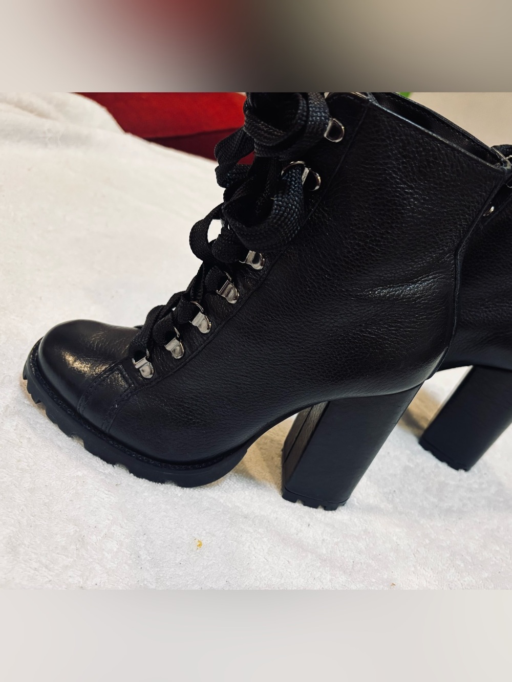 Brand New Stylish Ankle Boots By Shutz - Size 7.5 - Heel Height 4 Inches - Box 3